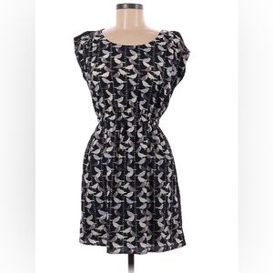 Bebop M black grey bird dress